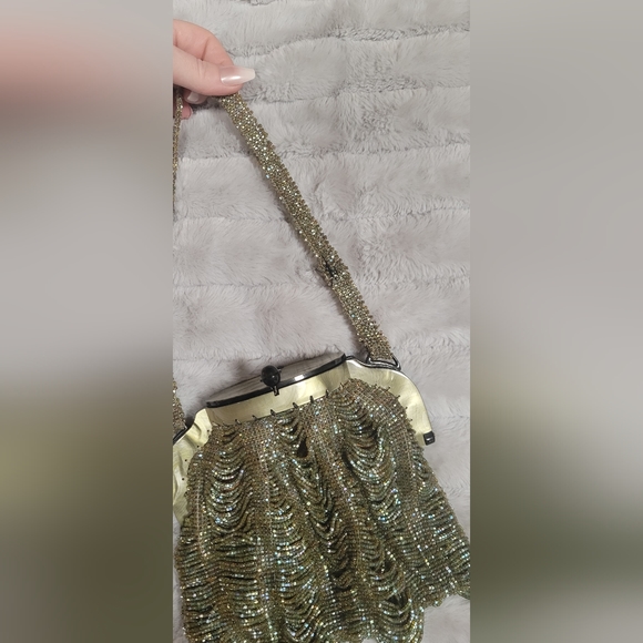 Rare Vintage 1920s Flapper Purse with Bakelite Opening. - Picture 3 of 9